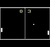 Meine erste Erfahrung mit dem Medium Videospiele – Eine Zweispieler-Version von «Pong», eingebaut in eine Uralt-Glotze